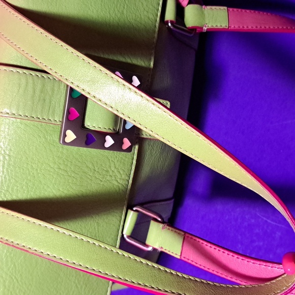 vintage Dooney & Bourke leather "Wicked" 💚shoulder Bag ST. PATRICKS DAY READY🍀 - Picture 4 of 16